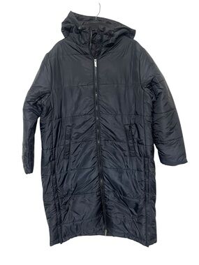 New Mens Holloway Cold Secure Black Puffer Hooded Long Winter Coat